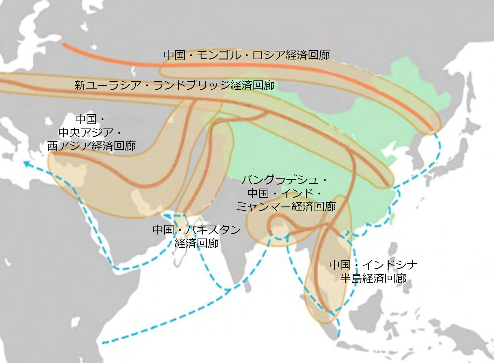 図表4:一帯一路構想