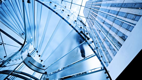glass stairs
